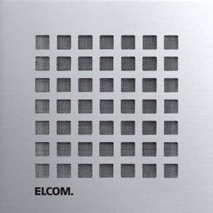 LQM-110 Türlautsprecher Modul Quadratstanzung EB i2Audio Edelstahl matt MODESTA, Elcom 5812040