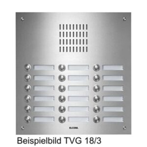 TVG-9/3 Türstation für Türlautsprecher 9/3 Rund-Taster UP Edelstahl ESTA, Elcom 1109182