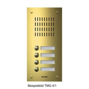 TMG-9/1 Türstation für Türlautsprecher 9/1 Rund-Taster UP PVD-messing ESTA, Elcom 1109890