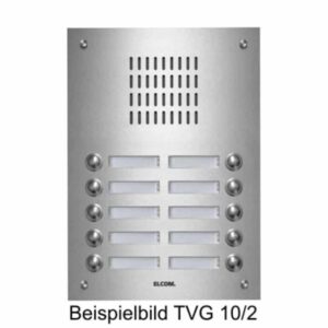 TVG-6/2 Türstation für Türlautsprecher 6/2 Rund-Taster UP Edelstahl ESTA, Elcom 1106181
