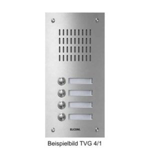 TVG-9/1 Türstation für Türlautsprecher 9/1 Rund-Taster UP Edelstahl ESTA, Elcom 1109180
