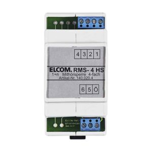 RMS-4HS Mithörsperre 4 Teilnehmer REG 1+n lichtgrau, Elcom 1400204