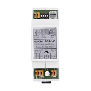 BSR-140 Schaltrelais 1fach mit Eingang REG i2Audio lichtgrau, Elcom 1901150
