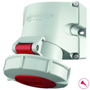 Wanddose TwinCONTACT, 32A3p9h400V, IP67, Mennekes 9152