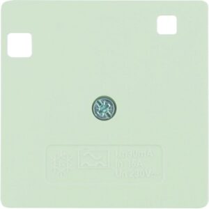 Zentralplatte für FI-Schutzschalter, weiß glänzend, Berker 149602