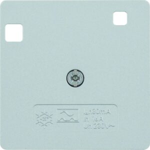 Zentralplatte für FI-Schutzschalter, alu matt lackiert, Berker 14961404
