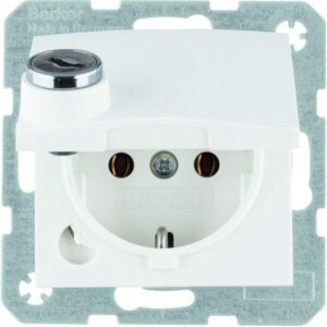 Steckdose SCHUKO  m STK KD SLß S.1 pw ma, Berker 41631909