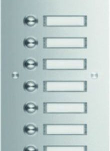 TVG-11/1 Türstation für Kamera-Türlautsp.11/1 Rund-Taster UP Edelst. matt ESTA, Elcom 1111180BTC
