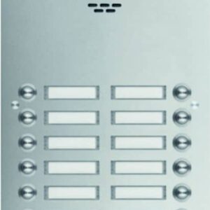 TVG-16/2 Türstation für Kamera-Türlautsp.16/2 Rund-Taster UP Edelst. matt ESTA, Elcom 1116181BTC