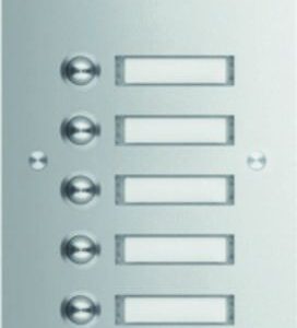TVG-8/1 Türstation f Kamera-Türlautsprecher 8/1 Rund-Taster UP Edelst. matt ESTA, Elcom 1108180BTC