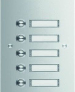 TVG-9/1 Türstation f Kamera-Türlautsprecher 9/1 Rund-Taster UP Edelst. matt ESTA, Elcom 1109180BTC