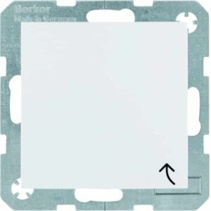 Steckdose SCHUKO mit Klappdeckel Steckkl. S.1 IP44 pw gl, Berker 47528989