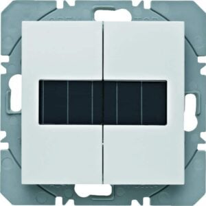 KNX-Funk Wandsender 2fach flach Solar quicklink Berker S.1/B.3/B.7 polarweiß, gl, Berker 85656189
