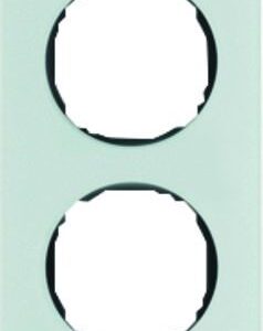 Rahmen 4fach, flach, R.8, Glas polarweiß, Berker 10142609