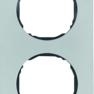 Rahmen 2fach, flach, R.8, Edelstahl, Berker 10122614
