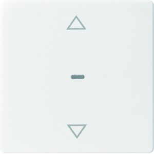 KNX Q.x Abdeckung für Tastsensor Modul mit Pfeile 1fach polarweiß samt, Berker 80961229