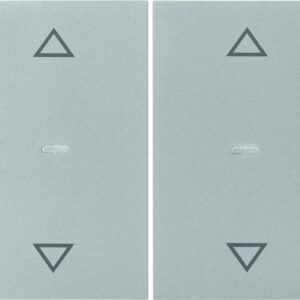 KNX K.5 Abdeckung für Tastsensor Modul mit Pfeile 2fach Edelstahl, Berker 80961373