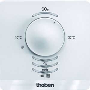 KNX CO2-Raumluftsensor mit integriertem Temperaturregler THEBEN 7169230