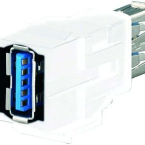 RUTENBECK USB-Keystone, USB 3.0, USB A (Buchse/Buchse), reinweiß 17010650