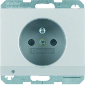 Steckdose mit Schutzkontaktstift und LED#NAME?, Berker 6765107003