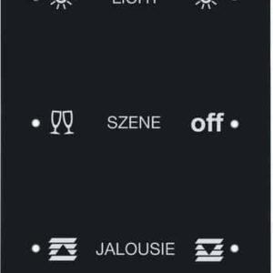 Touch-Sensor 3fach Komfort Berker R.1 Glas, schwarz, Berker 75143165