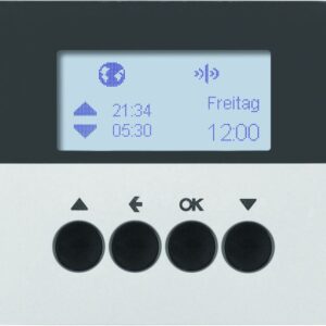 KNX-Funk Jalousie-Schaltuhr quicklink Berker K.5 alu, lackiert, Berker 85745177