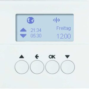 KNX-Funk Jalousie-Schaltuhr quicklink Berker K.1 polarweiß, glänzend, Berker 85745179
