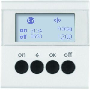 KNX-Funk Zeitschaltuhr quicklink Berker S.1/B.3/B.7 polarweiß, matt, Berker 85745288