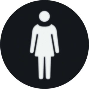 Folie mit Aufdruck Symbol Frau für rundes LED-Signallicht Zubehör, Berker 19058007
