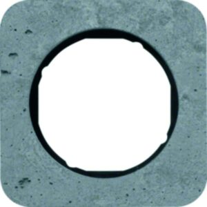 Rahmen Berker R.1 Beton-grau/schwarz glänzend, Berker 10112374
