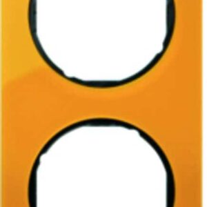 Rahmen Berker R.1 orange transparent/schwarz glänzend, Berker 10122334