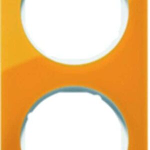 Rahmen Berker R.1 orange transparent/polarweiß glänzend, Berker 10122339