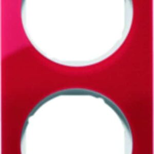 Rahmen Berker R.1 rot transparent/polarweiß glänzend, Berker 10122349