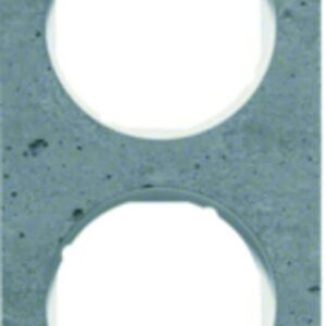 Rahmen Berker R.1 Beton-grau/polarweiß glänzend, Berker 10122379