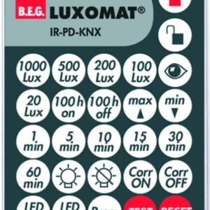 Infrarot-Fernbedienung für die KNX-Präsenz- und Bewegungsmelder BEG 92123