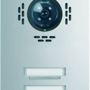 TVM-2/1 Türstation für Kamera-Türlautsp. 2/1 Zentra Taster UP Edelst. matt ESTA, Elcom 5102180BTC