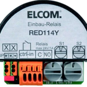 ELCOM Schaltrelais 1 fach mit Eingang UP 2D-Video schwarz RED114Y