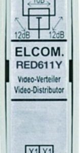 ELCOM Video-Abzweiger 1 fach REG 2D-Video lichtgrau RED611Y