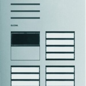 Türstation Audio mit LED-Zustandsanzeige 12/2 2Draht Edelstahl matt ONE, Elcom REQ112Y