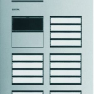 Türstation Audio mit LED-Zustandsanzeige 20/2 2Draht Edelstahl matt ONE, Elcom REQ120Y