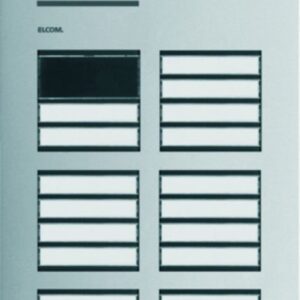 Türstation Audio mit LED-Zustandsanzeige 22/2 2Draht Edelstahl matt ONE, Elcom REQ122Y