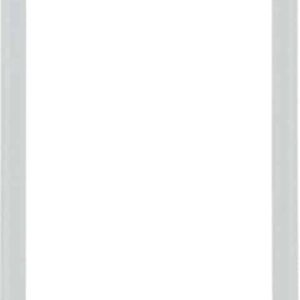 Designrahmen eckig, große Ausführung Glas, alu, Berker 13206414