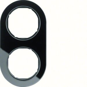 Rahmen Serie R.classic Glas, schwarz, Berker 10122016