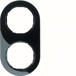 Rahmen Serie R.classic schwarz, glänzend, Berker 10122045