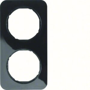 Rahmen Berker R.1 schwarz, glänzend, Berker 10122145
