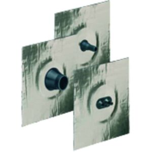 Kaiser Doppel-Rohrmanschette Ø 15-22 mm, Alu-Butyl Dichtungsmanschette für Rohre 9079-55