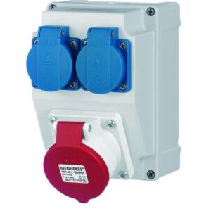 MENNEKES Amaplast-Kombi MINI 2xSteckdose  1x16/5 o.Abs. 84441