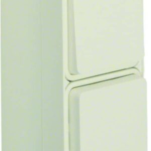 Kombination Wechselschalter/Steckdose SCHUKO mit Klappdeckel AP Berker W.1 polar, Berker 47803512