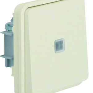 Taster-Einsatz , Wechsler, beleuchtet AP/UP Berker W.1 polarweiß matt, Berker 50463522