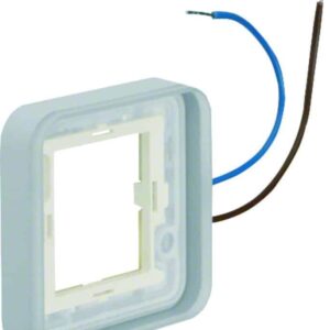 Rahmen 1fach, beleuchtbar 12...24 V, fürGehäuse AP Berker W.1 blau, Berker 13383503
